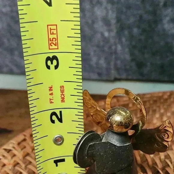 Vintage Brass Copper Angel Candle Holder Christmas Set of 4 Unique/Hong Kong - Picture 9 of 10